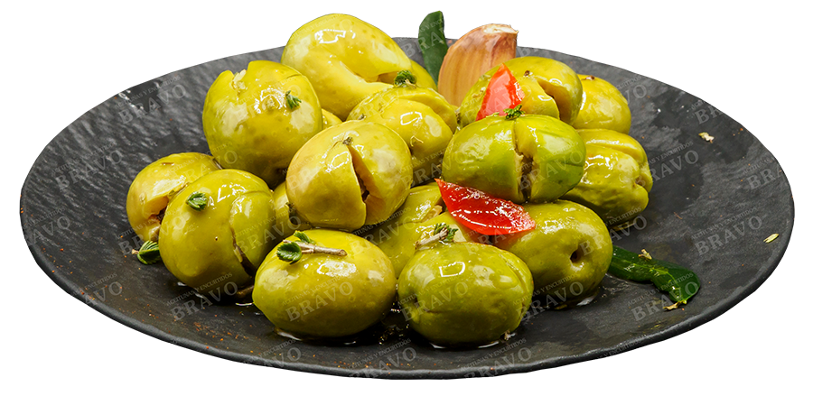 Aceitunas Aliñadas con Aceite- Aceitunas Bravo